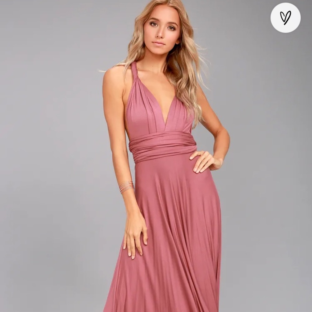 Tricks of the Trade Rusty Rose Maxi Dress